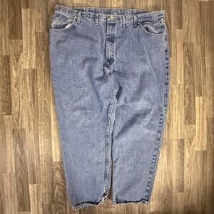 Wrangler Mens Relaxed Fit Jeans Blue Denim 46x30 Straight Leg